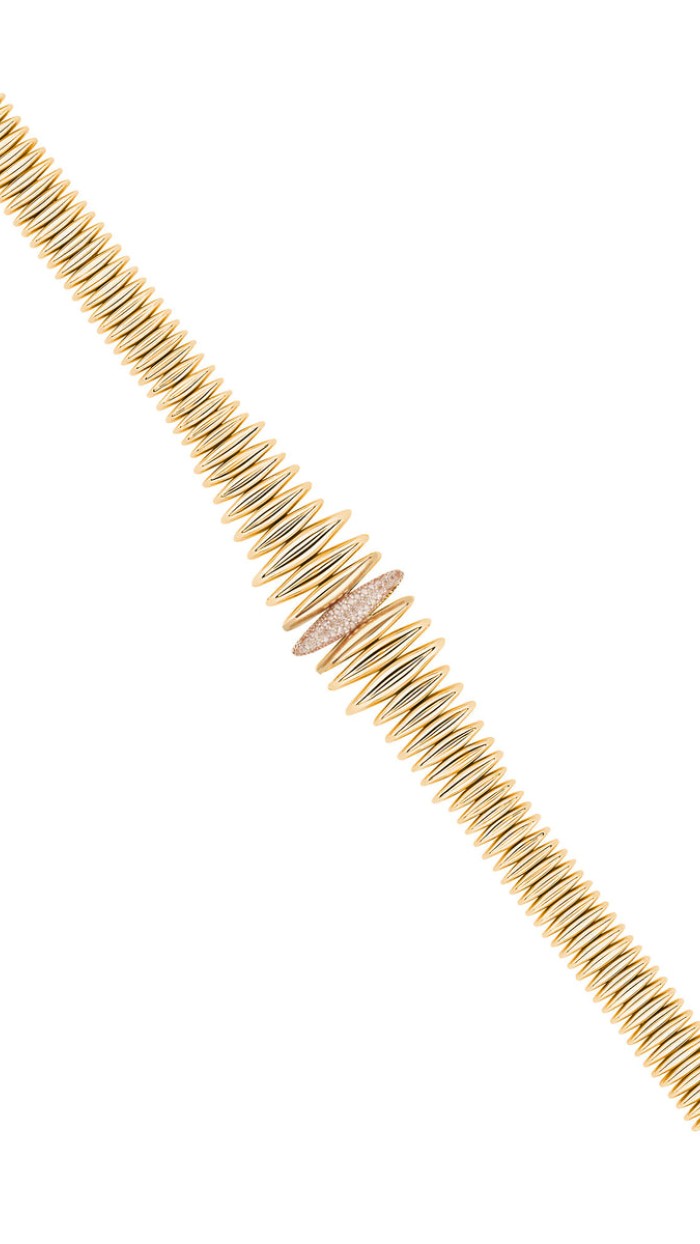 Sahra Gold Cuff Necklace