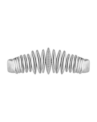 Sahra Silver Cuff Necklace