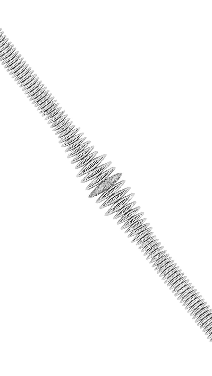 Sahra Silver Cuff Necklace