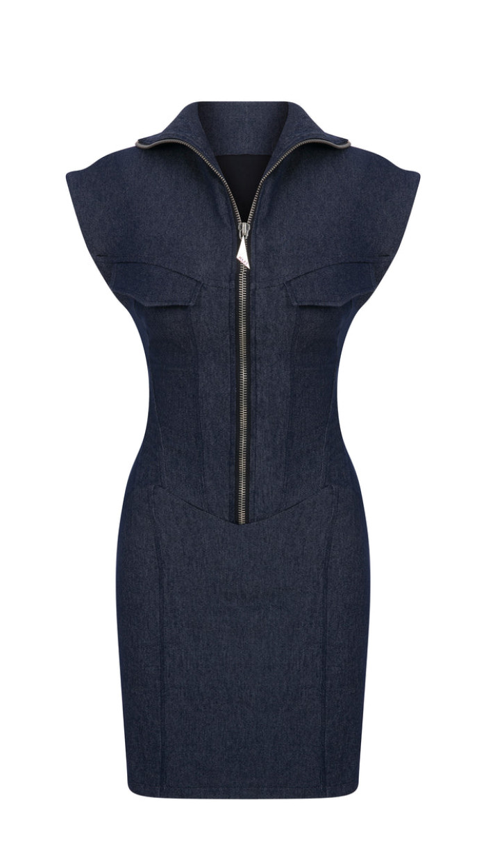 Cherry Denim Dress