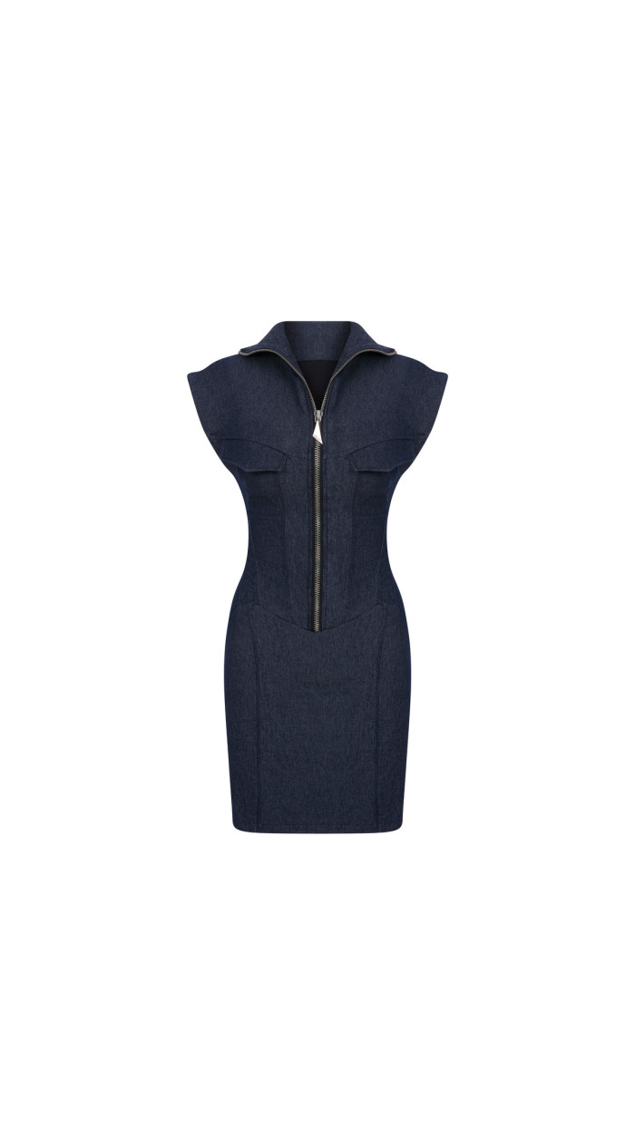 Cherry Denim Dress