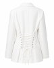 Allegra Linen Jacket Beyaz Allegra Linen Jacket Beyaz