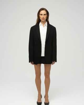 Eran Çıkarılabilir Kapüşonlu Oversize Blazer