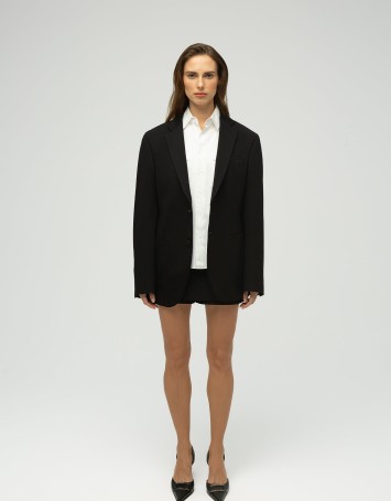 Eran Çıkarılabilir Kapüşonlu Oversize Blazer