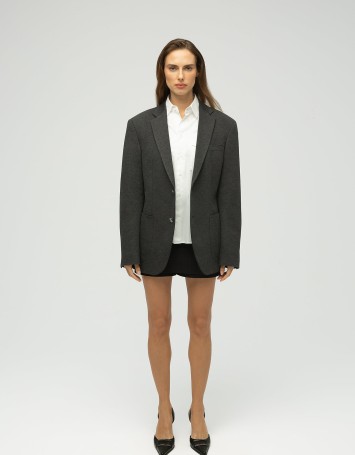 Eran Çıkarılabilir Kapüşonlu Oversize Blazer