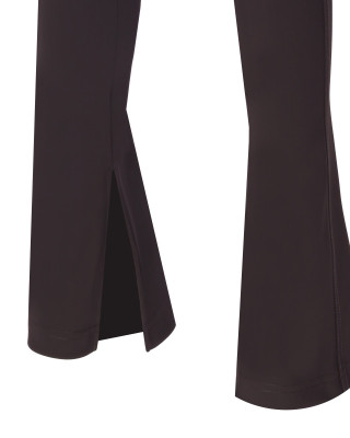 Sculpteur Fabric / Black Matt Split Flare Pants