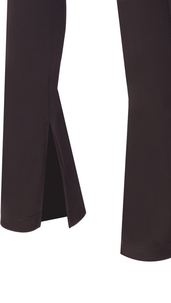 Sculpteur Fabric / Black Matt Split Flare Pants Sculpteur Fabric / Black Matt Split Flare Pants