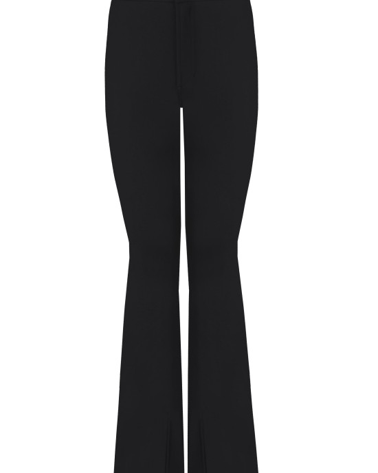 Sculpteur Fabric / Black Matt Split Flare Pants Sculpteur Fabric / Black Matt Split Flare Pants