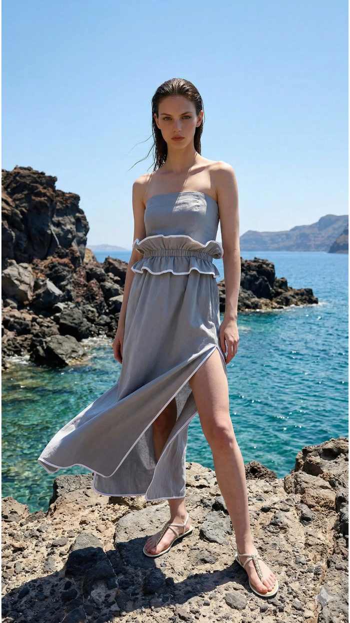 Elare Dress Grey