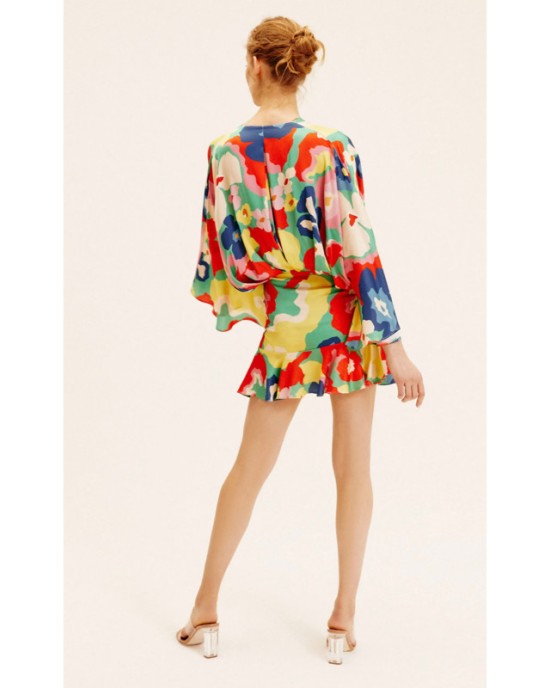 Kaia Multi Print Mini Elbise Kaia Multi Print Mini Elbise