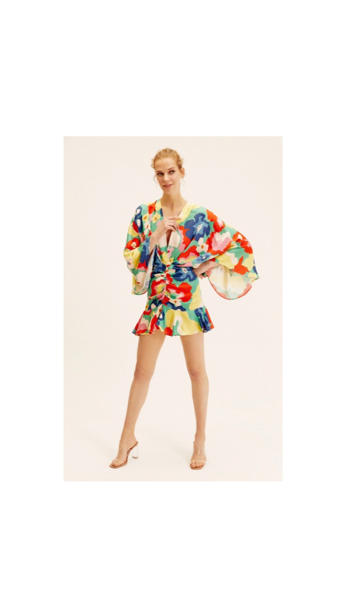 Kaia Multi Print Mini Elbise 