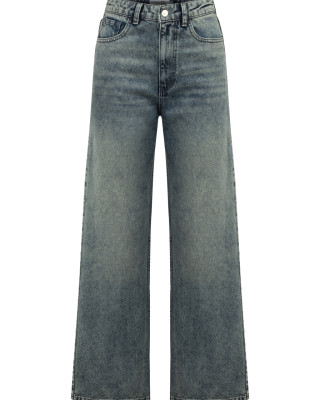 Taşlanmış Denim Pantolon
