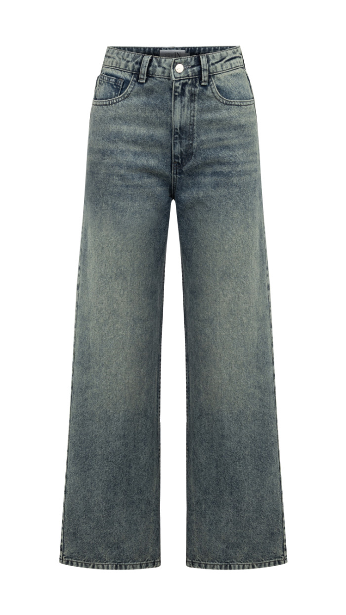 Taşlanmış Denim Pantolon