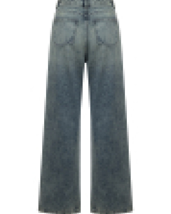 Taşlanmış Denim Pantolon Taşlanmış Denim Pantolon