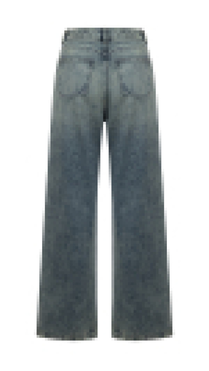Taşlanmış Denim Pantolon