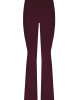 Sculpteur Fabric / Burgundy Matt Split Flare Pants