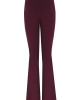 Sculpteur Fabric / Burgundy Matt Split Flare Pants