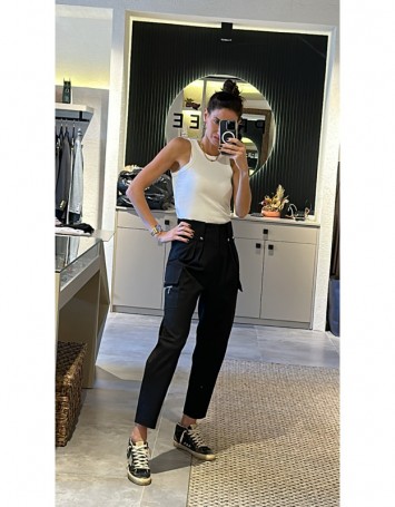 SİYAH KARGO PANTOLON