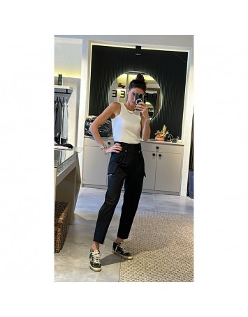 SİYAH KARGO PANTOLON