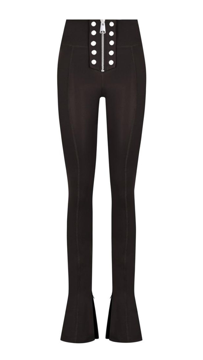 LORENA DARK BROWN FLARE LEGGINS