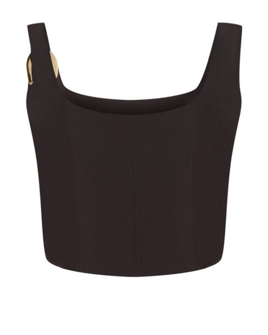 Natalie Crop Top Kahverengi