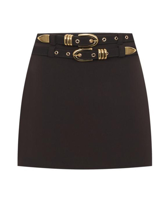 Natalie Short Skirt Kahve Natalie Short Skirt Kahve