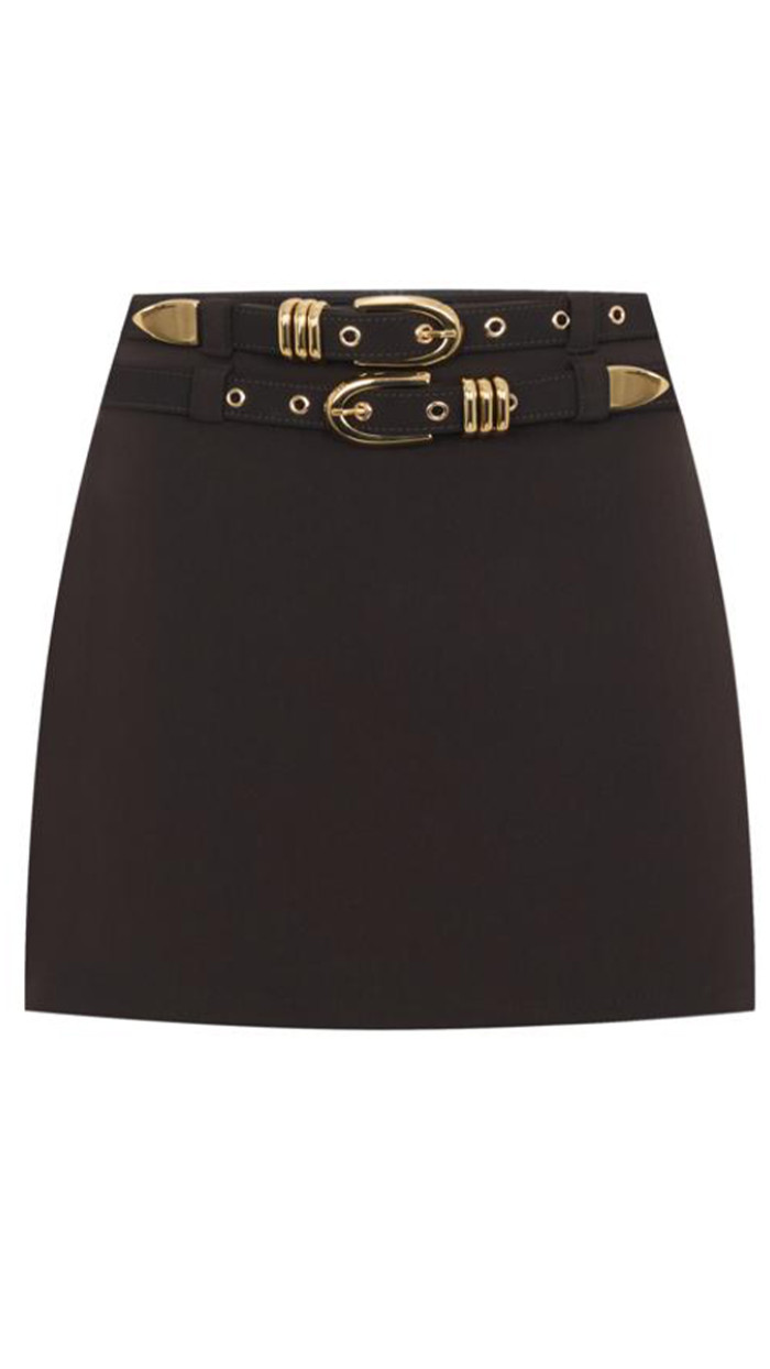 Natalie Short Skirt Kahve