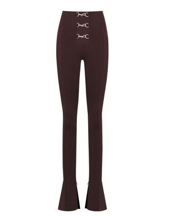 Sienna Flare Chocolate Burgundy Leggings