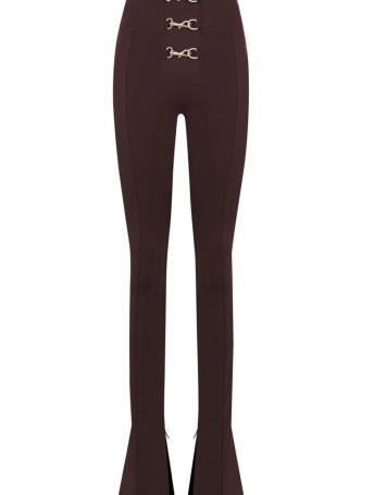 Sienna Flare Chocolate Burgundy Leggings