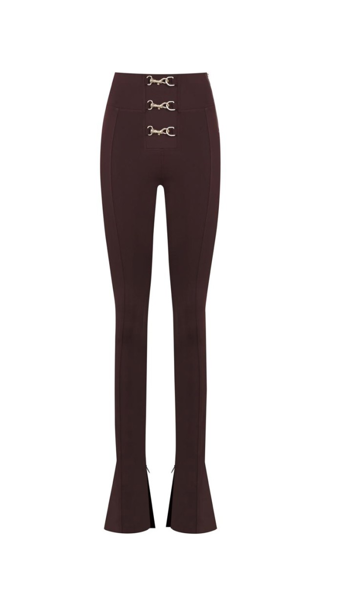 Sienna Flare Chocolate Burgundy Leggings