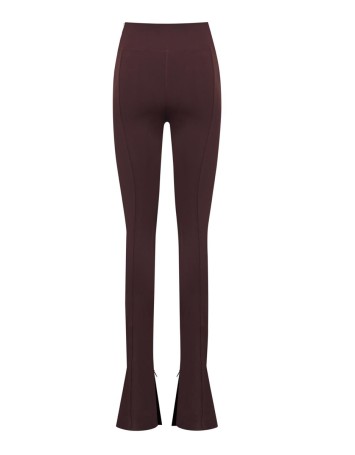 Sienna Flare Chocolate Burgundy Leggings