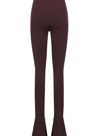 Sienna Flare Chocolate Burgundy Leggings