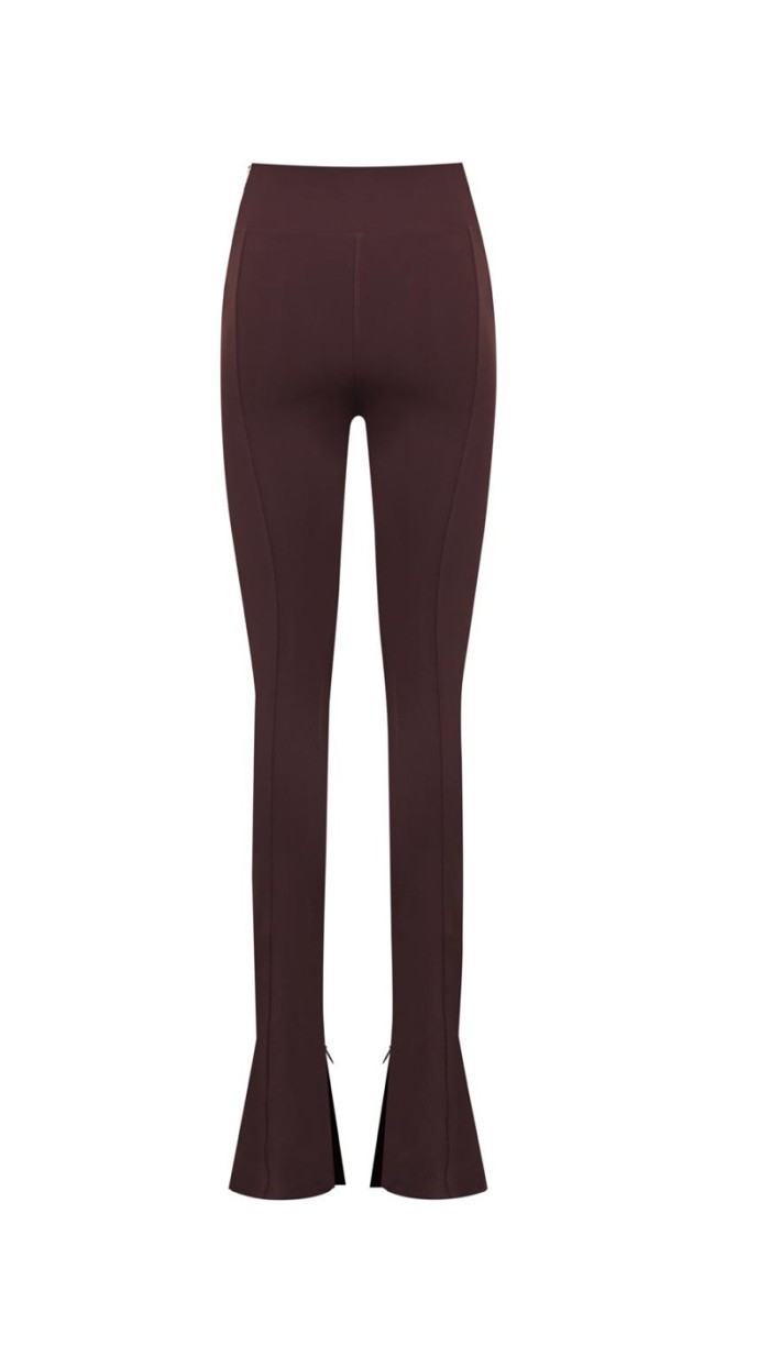 Sienna Flare Chocolate Burgundy Leggings
