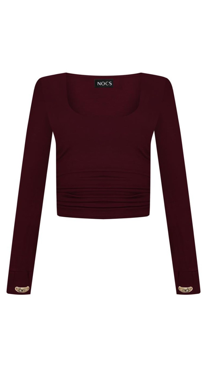 Veronica Top Bordo