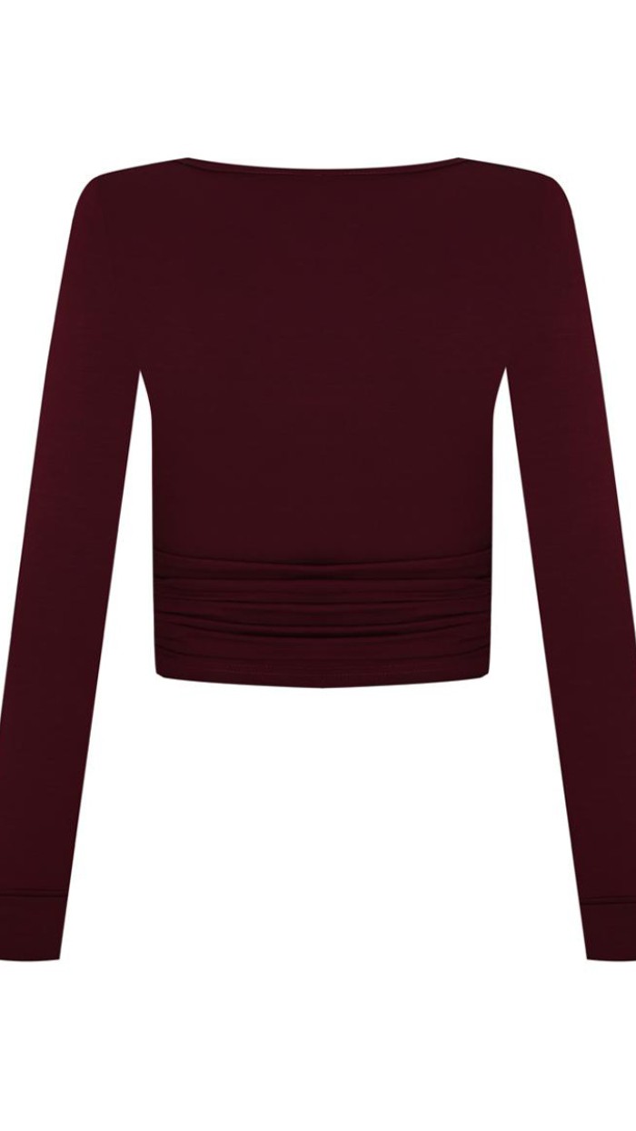 Veronica Top Bordo