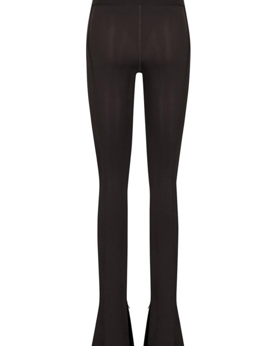 Lorena Dark Brown Flare Legging Gold