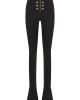 Lorena Dark Brown Flare Legging Gold