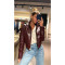 5661 Bordo Deri Ceket