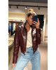5661 Bordo Deri Ceket