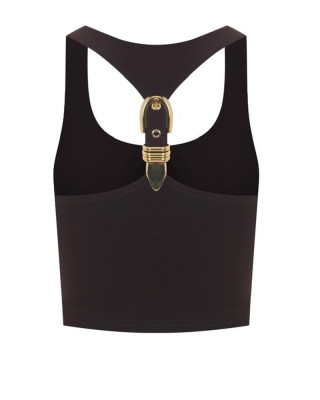 Adriana Crop Top Kahverengi