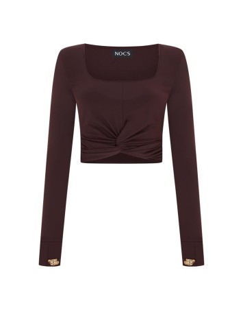 Gigi Top Chocolate Burgundy Gigi Top Chocolate Burgundy