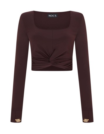 Gigi Top Chocolate Burgundy