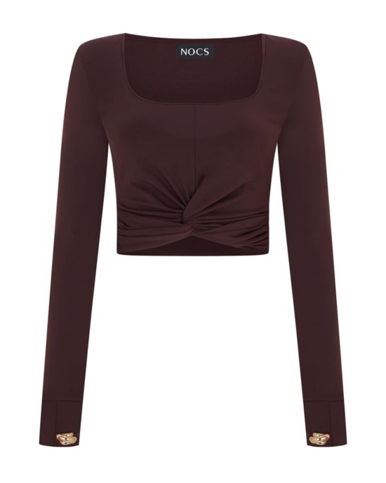 Gigi Top Chocolate Burgundy Gigi Top Chocolate Burgundy