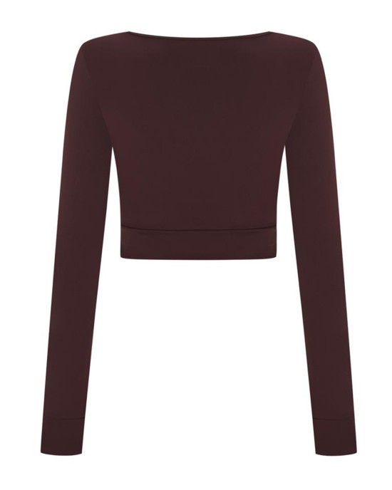 Gigi Top Chocolate Burgundy Gigi Top Chocolate Burgundy