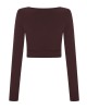 Gigi Top Chocolate Burgundy Gigi Top Chocolate Burgundy