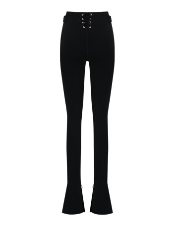 Leticia Black Gold Flare Leggings 