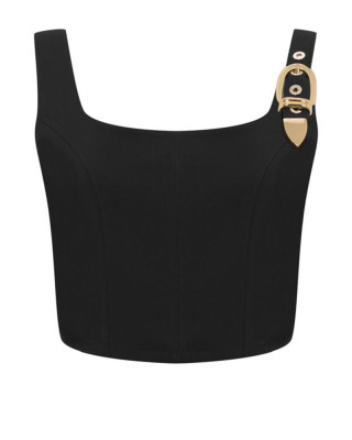 Natalie Crop Top Siyah