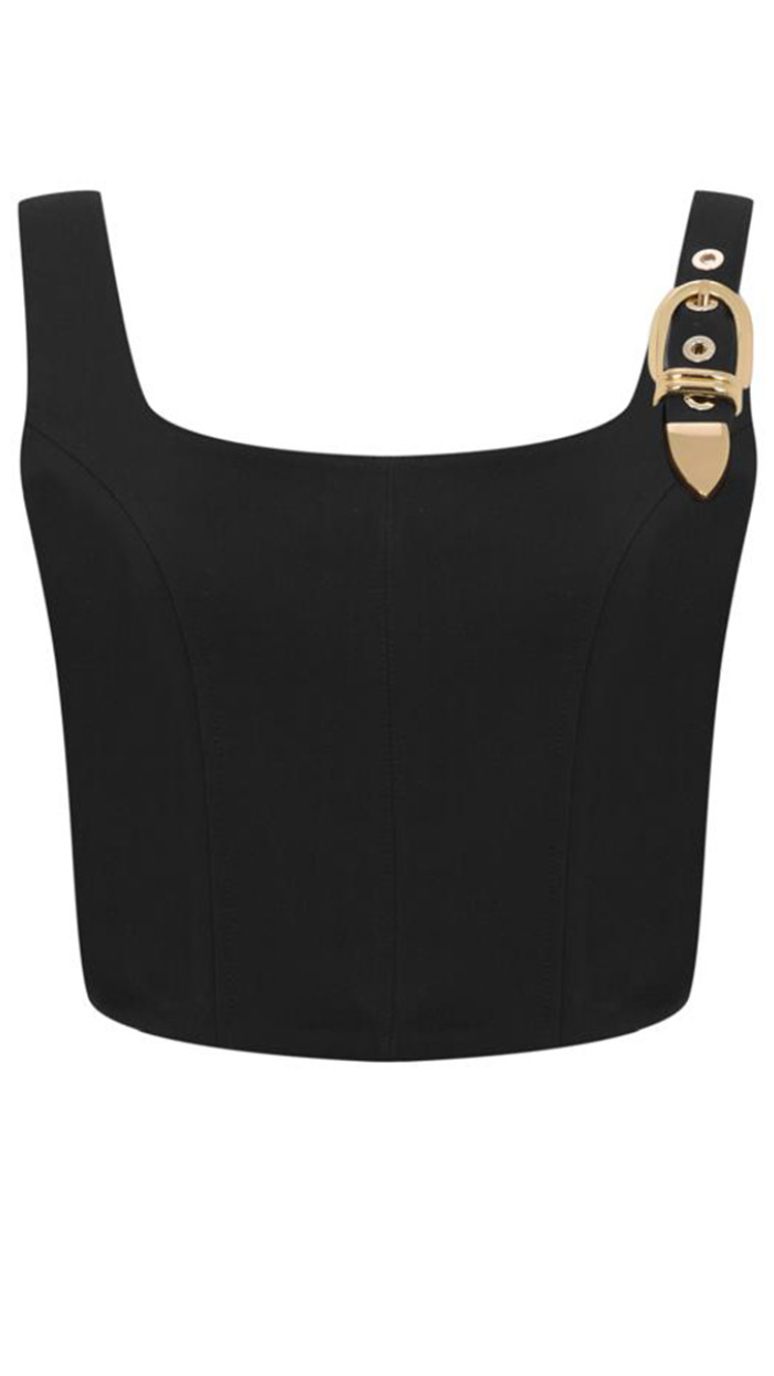 Natalie Crop Top Siyah