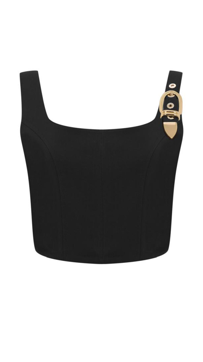Natalie Crop Top Siyah