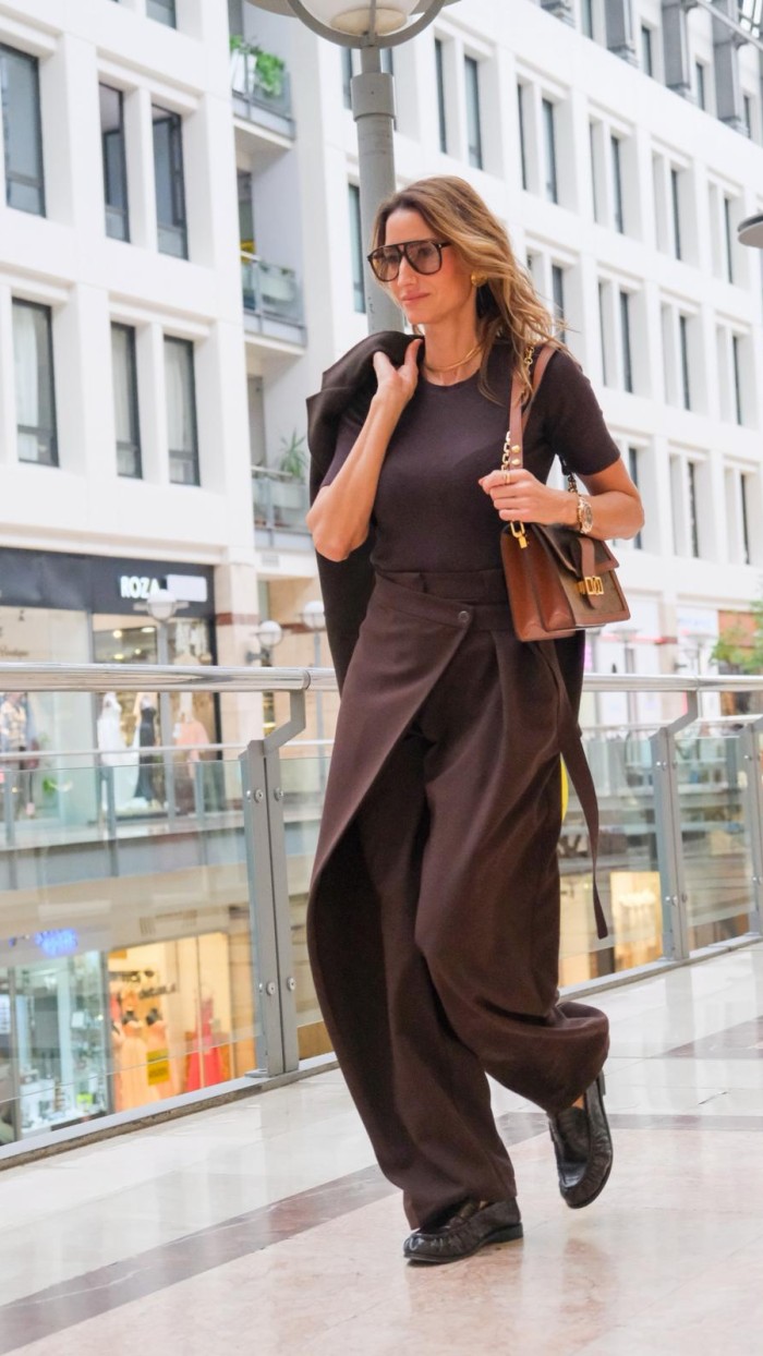 Lovesol Acı Kahve Şalvar Pantolon